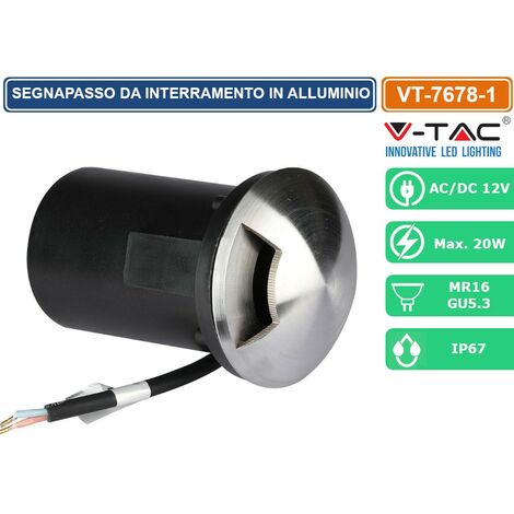 V-TAC VT-10-R Faro led 10W chip samsung ricaricabile a batteria bianco  freddo 6400K corpo in plastica IP44 - sku 503