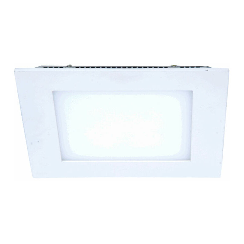 Image of Plafoniera a led pannello da incasso quadrato luce da incasso bianco pannello lampada da soggiorno, alluminio, 8W 720Lm bianco freddo, LxPxH 12x12x2