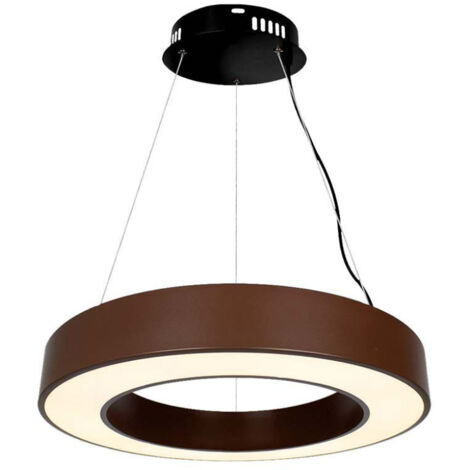 V-TAC VT-7760-C runder LED-Hängeleuchter, 50 W, Corten-Metallring, 4000 K, dimmbar, Triac – SKU 6959