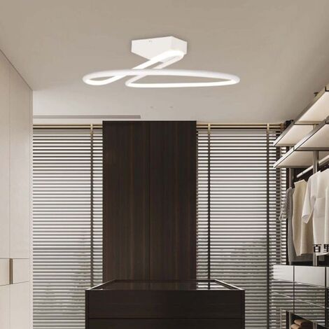 V-TAC VT-7764 Lustre de plafond LED rond blanc cercle en aluminium 520mm 43W dimmable 4000K design moderne - sku 6929