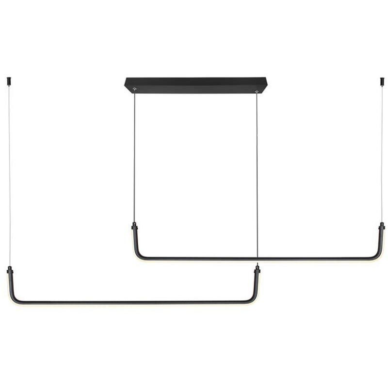 V-tac - Lustre led 24W L:1525mm Design Moderne Couleur Noir 4000K