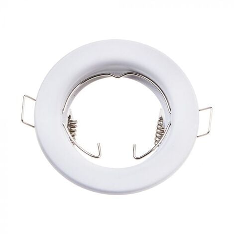 V-TAC VT-778 Portafaretto led ad incasso rotondo GU10 e GU5.3 (MR16) colore bianco - pack 2 pezzi - sku 3584