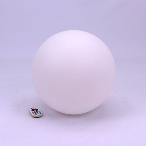 V-TAC VT-7807 SFERA LUMINOSA 41CM MULTICOLOR LED RGB 3W RICARICABILE CON TELECOMANDO IP67 - SKU 40201