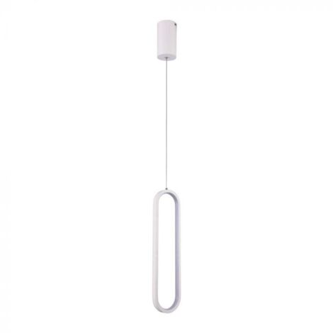 V-TAC VT-7829 Lampadario LED 13W ovale a sospensione dal Design Moderno 1070153cm Colore bianco 4000K - 10091