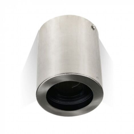 V-TAC VT-796 3629 Portafaretto LED Montaggio a Superficie Orientabile Rotondo GU10 Colore Nichel Satinato