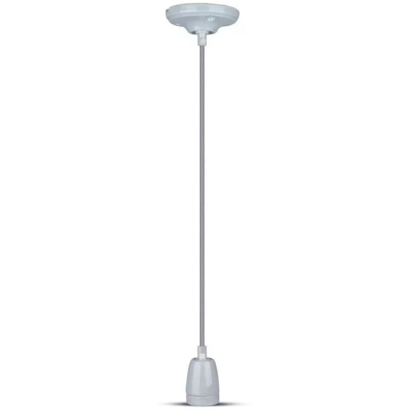 Suspension intérieur porcelaine Gris vintage Ampoule E27