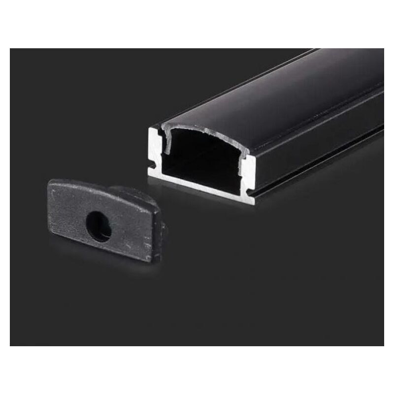 Profilé linéaire en aluminium noir V-tac pour bande led 2000 x 17,4 x 7 mm Profilé linéaire en aluminium noir V-tac pour bande led 2000 x 17,4 x 7 mm