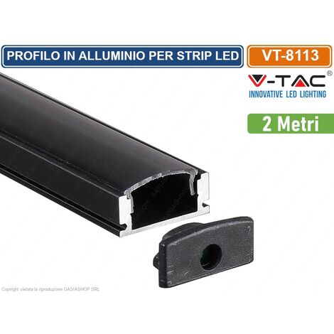 Profilo led CC32 2 metri in alluminio