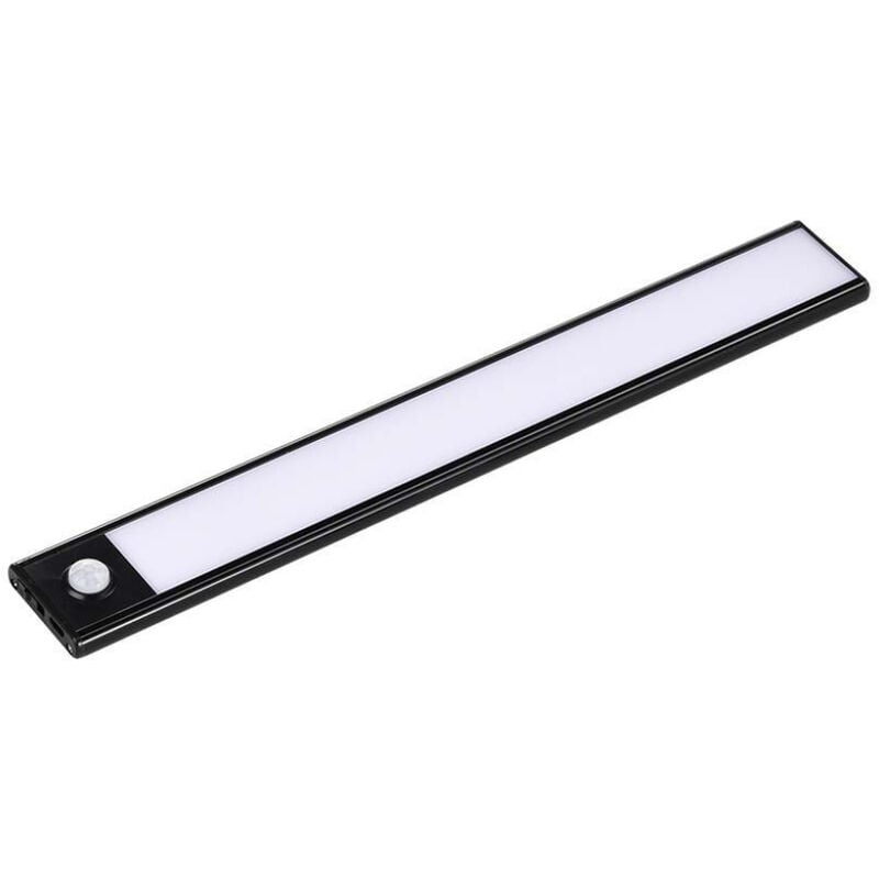 Lampe d'armoire led rechargeable Micro-USB 1.5W Capteur pir Couleur Noir 4000K IP20
