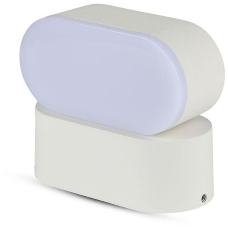 Applique Murale Extérieure led 6W IP65 Blanc V-tac VT-816 fs - 350° - Blanc chaud - 3000K
