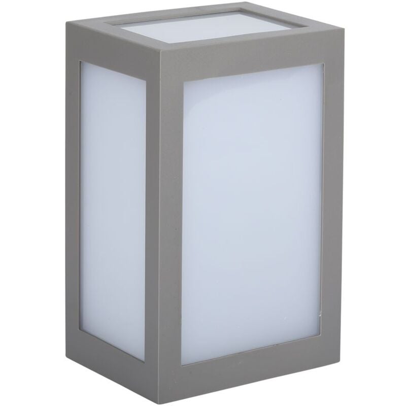 V-tac - led Square Wall Light - Outdoor Lights - IP65 - Grey - 12W- 750 Lumens - 6400K