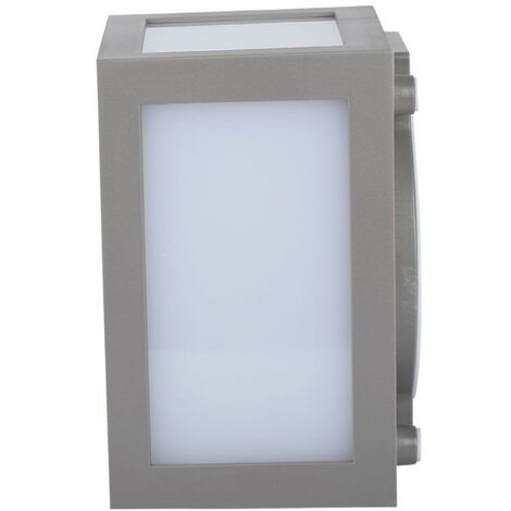V-TAC VT-822 Applique murale cube LED 12W lanterne couleur gris blanc chaud 3000K IP65 - sku 218337