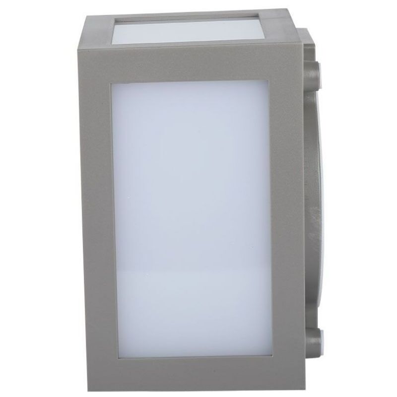 V-TAC VT-822 Applique murale cube LED 12W lanterne couleur gris blanc chaud 3000K IP65 - sku 218337 V-TAC VT-822 Applique murale cube LED 12W lanterne couleur gris blanc chaud 3000K IP65 - sku 218337