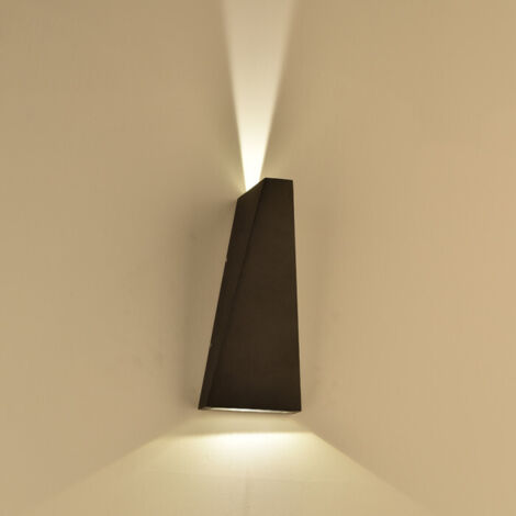 V-TAC VT-826 Applique murale LED 6W blanc neutre 4000K corps aluminium noir IP65 - SKU 8298