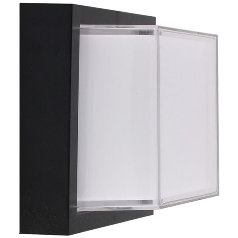 V-tac - Applique à leds 12W forme carrée couleur noire VT-828-SQ