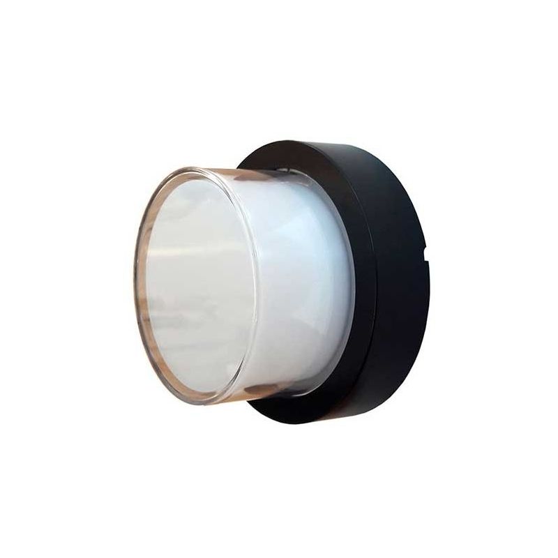 Image of VT-828 Lampada led 12W tonda nero bianco naturale 4000K waterproof IP54 - sku 8542 - Nero - V-tac