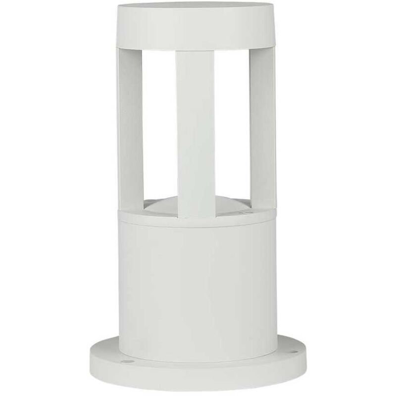 VT-830 Lampadaire de jardin led cob 10W 25cm corps blanc IP65 blanc naturel 4000K - sku 128317 - V-tac