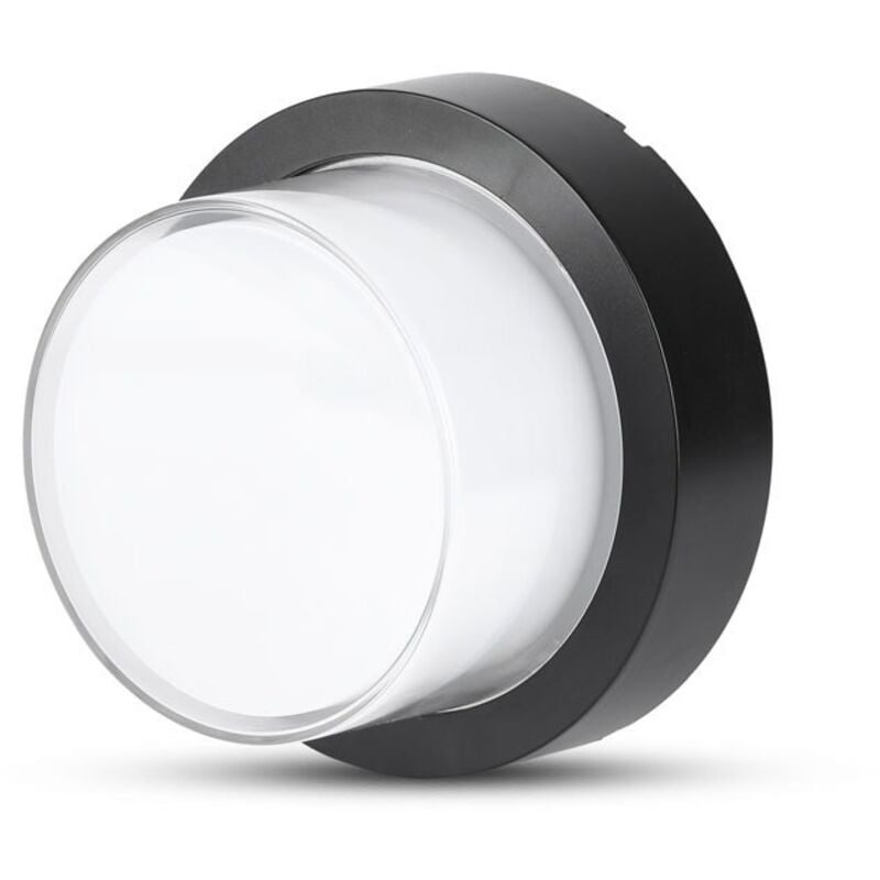 Applique led ronde - Extérieur - Sans cap - IP65 - Noir - 7W - 550 Lumens - 3000K