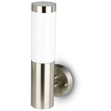 V-Tac – Applique extérieure LED E27 8624 – Acier inoxydable IP44 – Dimensions 355x76mm – Pour éclairage terrasses et allées - VT-833