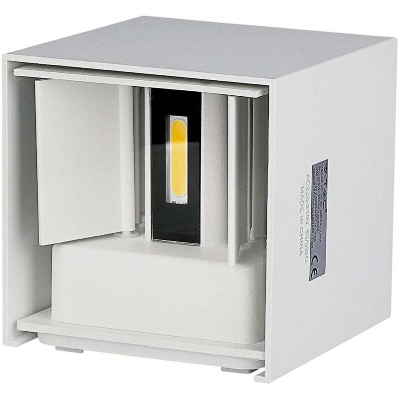 Applique carrée led - Bridgelux - IP65 - Blanc - 6W - 660 Lumens - 4000K