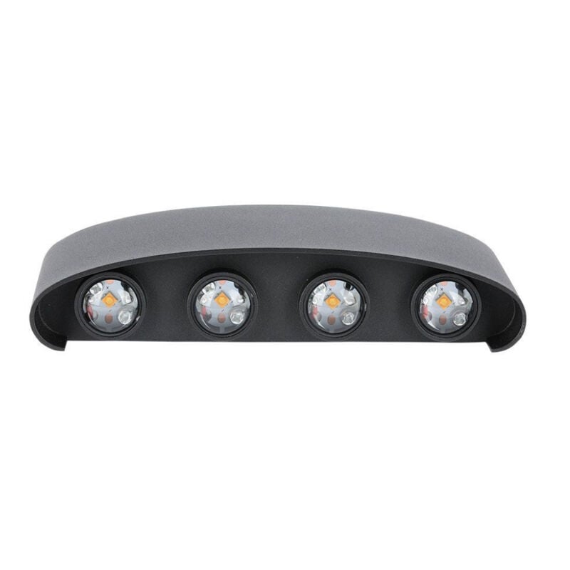 Applique led 7W à double faisceau lumineux Noir Body 3000K IP65