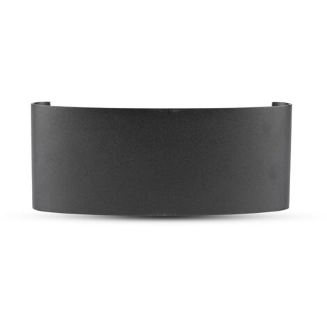 V-TAC VT-848 LED COBx8pcs applique haut/bas applique murale aluminium noir 3000K IP54 - SKU 8619