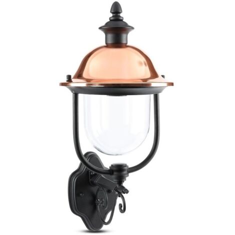 V-TAC VT-853 Garden Wall Lamp Facing Up IP44 Grafite matt schwarz Halter E27 - sku 7532