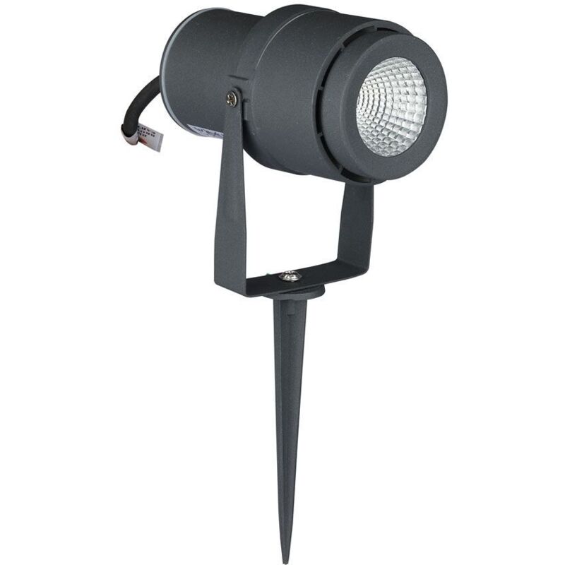 12w Led Gartenstrahler Mit Erdspieß, Grau, Warmweiß, Ip65 - V-tac