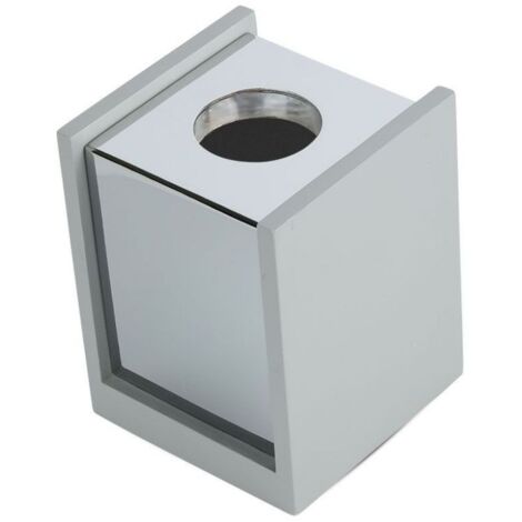 V-TAC VT-860 Gypse gris carré en béton montage en surface avec métal en chrome pour Spotlights 1xGU10-GU5.3 - sku 3142