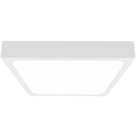 V-TAC VT-8630W-SQ Plafoniera led 30W IP44 quadrata bianca 360° design moderno 3000K colore bianco - sku 7630