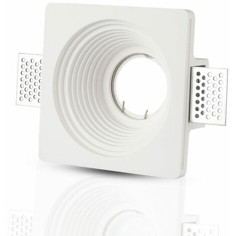 V-TAC VT-867SQ GU10-GU5.3 gehäuse quadratisch gips runder Innenraum für spotlights - SKU 3152