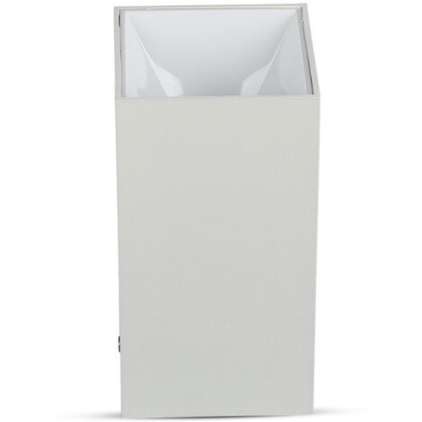 V-TAC VT-882 8583 Portafaretto LED Montaggio a Superficie Quadrato GU10 Corpo Bianco e Riflettore Bianco
