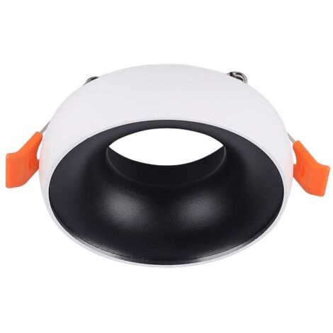 V-TAC VT-980RD Spot LED rond encastrable GU10 en aluminium Corps blanc Réflecteur noir mat - sku 6694