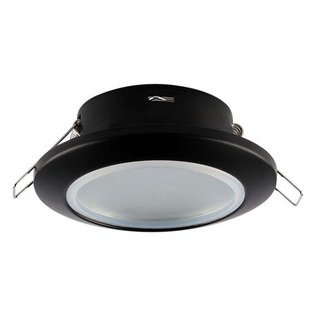 V-TAC VT-981 LED-Einbaustrahler rund konvex GU10 schwarze Farbe Polycarbonat IP44 sku 6699