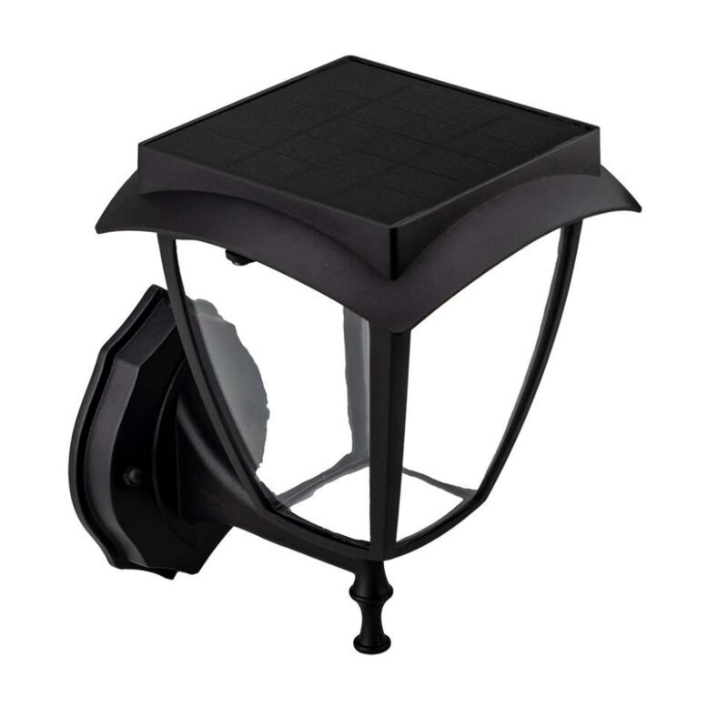 Samsung Solar Led Wandleuchte, Mattschwarz, Warmweiß + Kaltweiß, Ip65 - V-tac