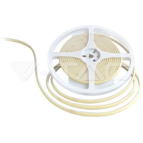 V-TAC VT-COB 320 Strip LED COB impermeabile 5 metri 10W/m  24V 1000Lm/m 3000K IP67 8mm - 23138