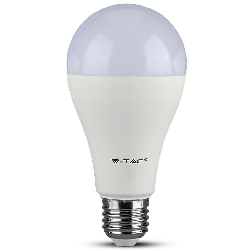 V-TAC VT159 GLS LED Plastic Light Bulb Samsung Chip Warm White 3000K A65 E27 15W - size Small - color Brown - Brown