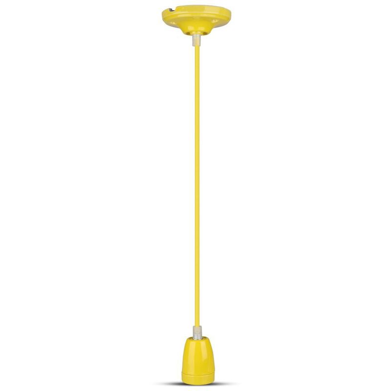 VT3809 High Frequency Porcelain Lamp E27 Holder Yellow (VT-7998) - V-tac