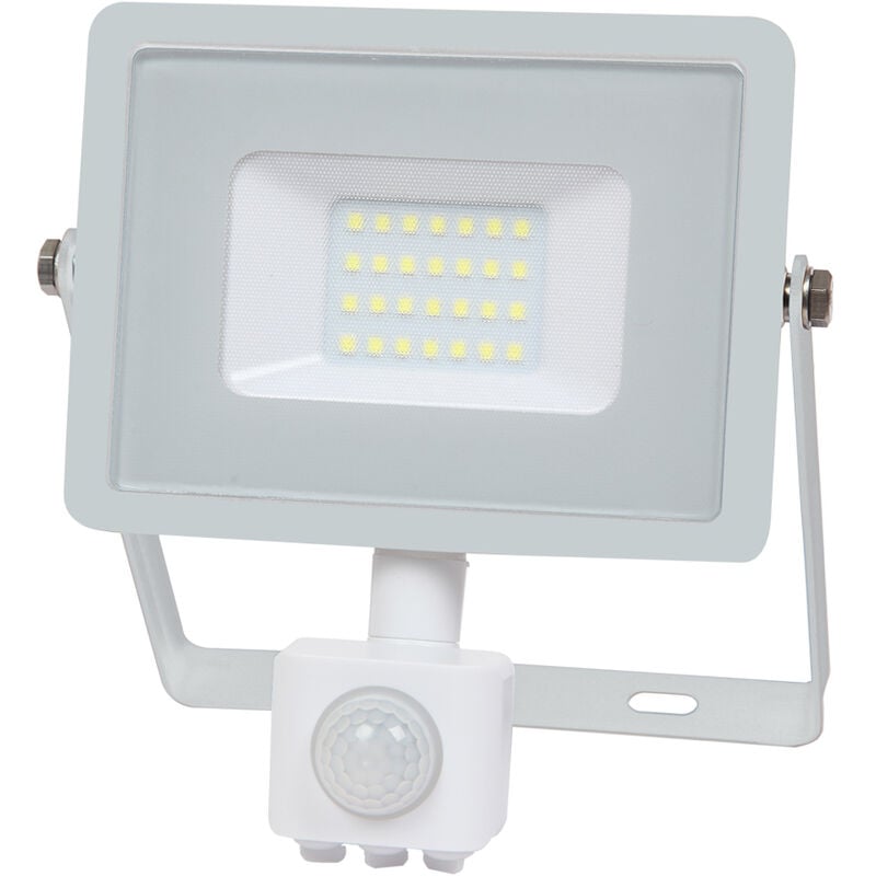 VT449 PIR Sensor LED Floodlight With SMD Samsung Chip 4000K White Body 20W - size Small - color Brown - Brown - V-tac