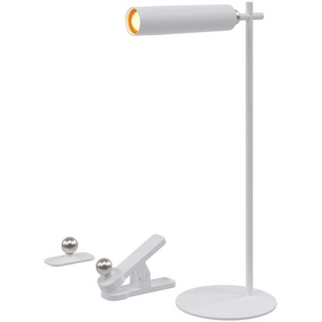 V-TAC Wiederaufladbare magnetische LED-Tischlampe 3W weiße Farbe USB C Touch dimmbar 4000K - 23041