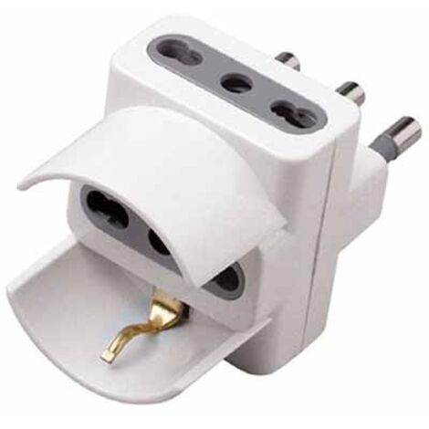 V-tac zwischenstecker 16a 2 steckdosen 10/16a zweipolig+1 zweipolig/shuko 8724