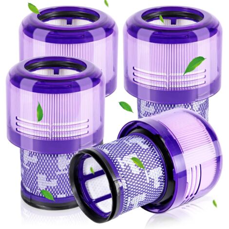 V11 Filtres HEPA pour Dyson Aspirateur – Lot de 4 Filtres de Rechange Lavables + 1 Brosse de Nettoyage, pour Dyson V11 Animal Absolute Torque Drive SV14, Remplacement 970013-02 / 97001302