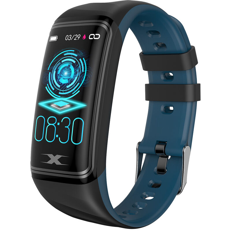 

V30S Pulsera inteligente BT Sports Fitness Tracker Frecuencia cardíaca Sueno Monitor de salud Reloj inteligente de pantalla grande,Azul