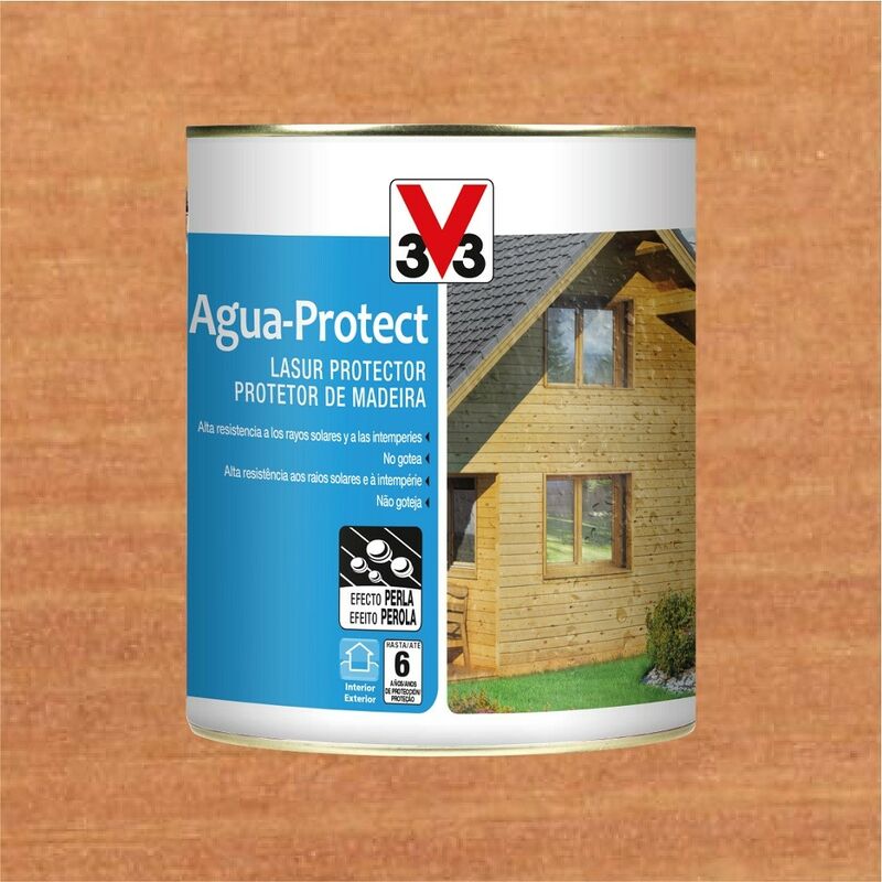 

V33 009128 - Protector decorativo Agua Protect para madera color roble dorado 750 ml