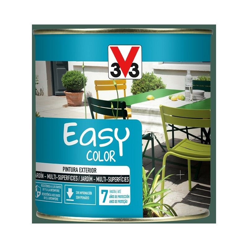 

113996 - PIntura multi-superficie exterior gama Easy color verde basco acabado satinado 500 ml - V33