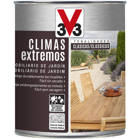 V33 ACEITE TECA CLIMAS EXTREMOS TONALIDADES MADERA INCOLORO 750ML