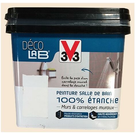 Peinture baignoire blanc satin V33 Sanitaire décolab® 1l