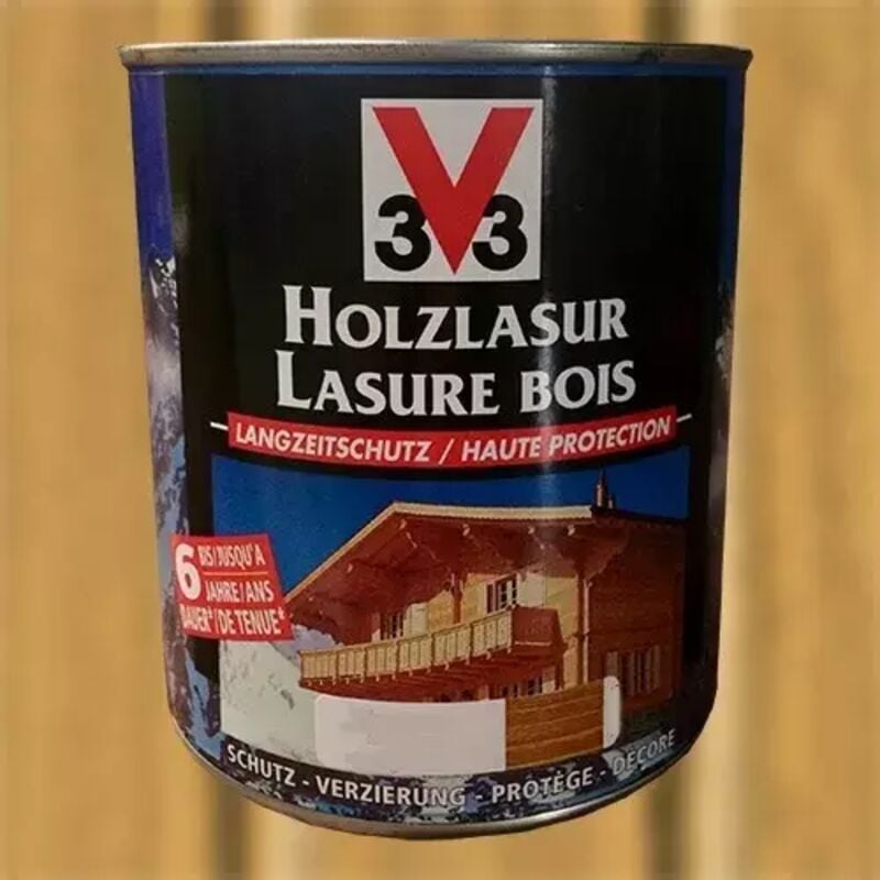 V33 - Lasure Haute protection 6ans Pin scandinave 0,75 l