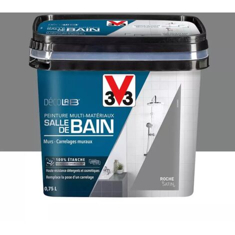 V33 – Peinture anti humidité 0,75 L – 100% étanche – Excellente adhérence sur surfaces variées – Résiste à l'eau et à la condensation