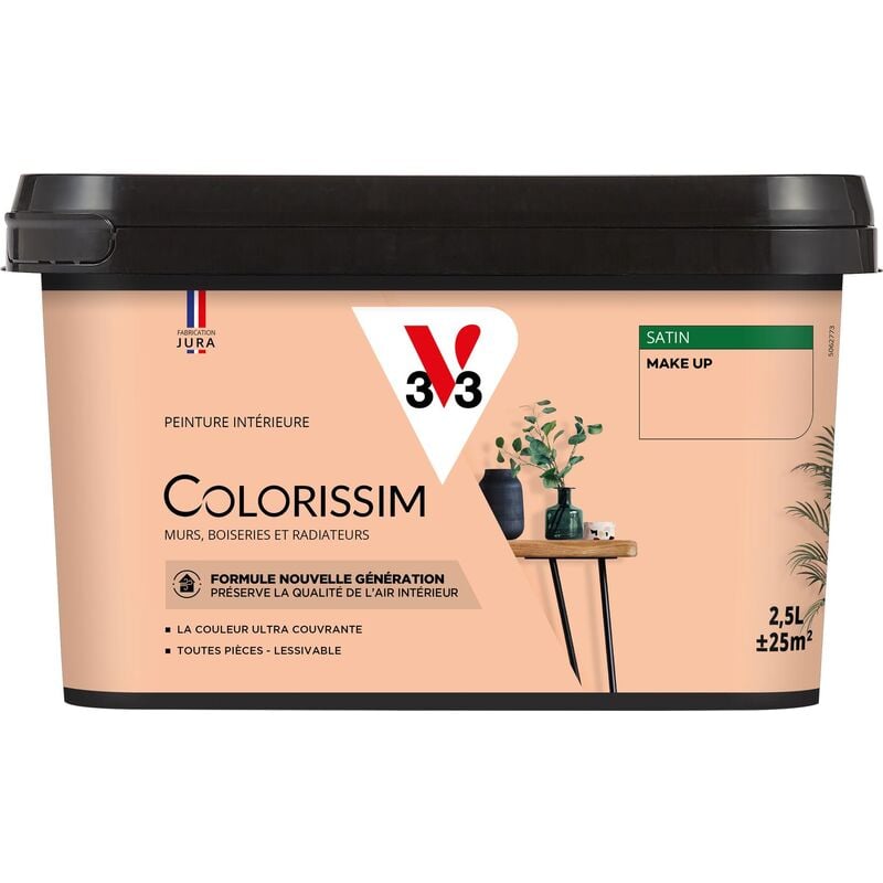 Peinture murale intérieure Colorissim® V33 Make up Satin 2,5L